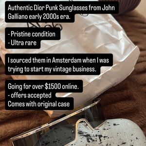 Dior Punk Sunglasses from John Galliano Silver Frame